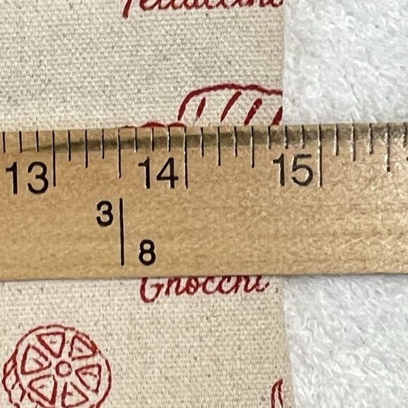 PASTA Cotton Canvas Tote Reusable Shopping Bag Red Cream Chef Gift Ecofriendly - Picture 5 of 17